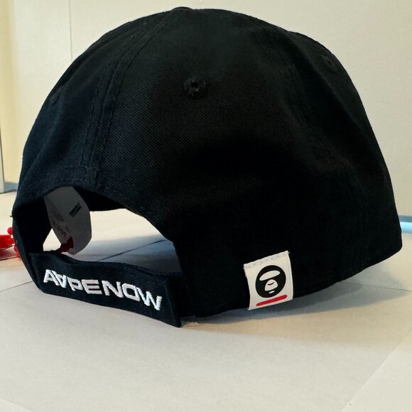 AAPE by A Bathing Ape Black Logo Cap • NWT Streetwear Hat • One Size - Picture 3 of 7
